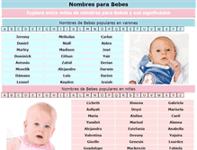 Tablet Screenshot of nombresbebes.net